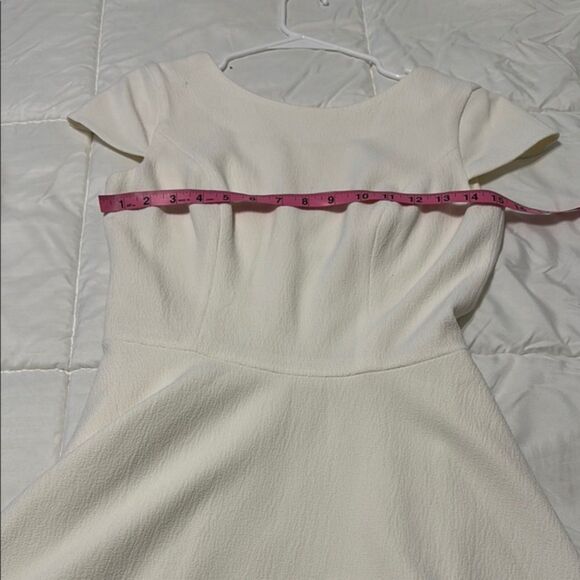 Dress the Population Livia Ivory Fit and Flare Dress Womens Small Wedding Bride - Picture 14 of 16